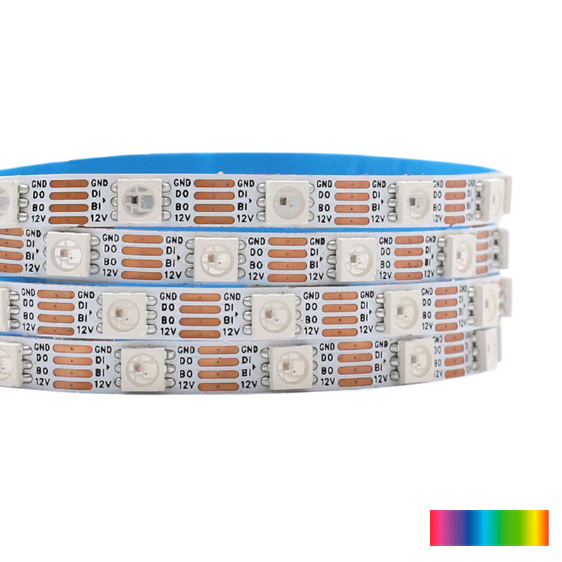 Very Thin 6mm WS2815 5050 RGB LED Strip Light 300 LEDs